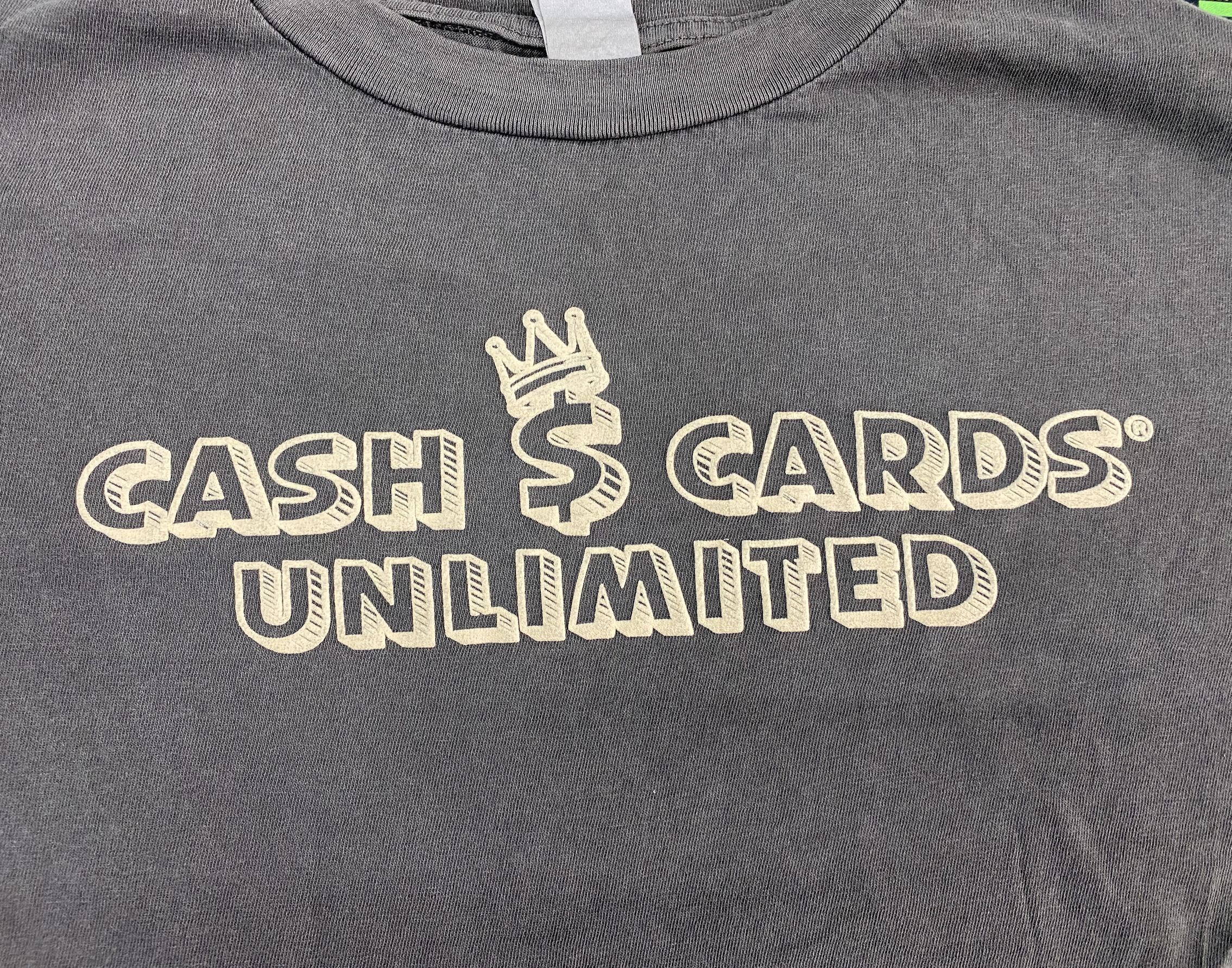 Cash Cards Unlimited Street Wear T-Shirt (Gray/Large)